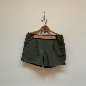 MADEWELL | Olive Green Linen Blend Shorts